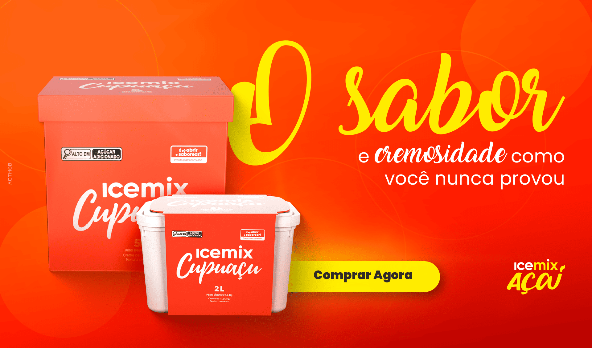 O sabor e cremosidade